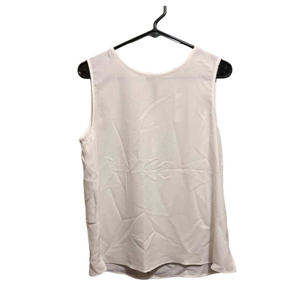 LOFT Cream Sleeveless Blouse